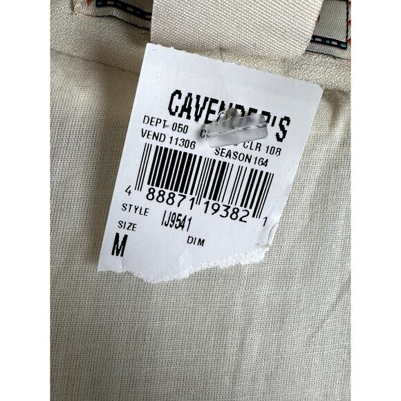 Flying Tomato Cream Faux Fur Vest Brown Rust Aztec Pattern Embroidery Medium NEW - Picture 3 of 6